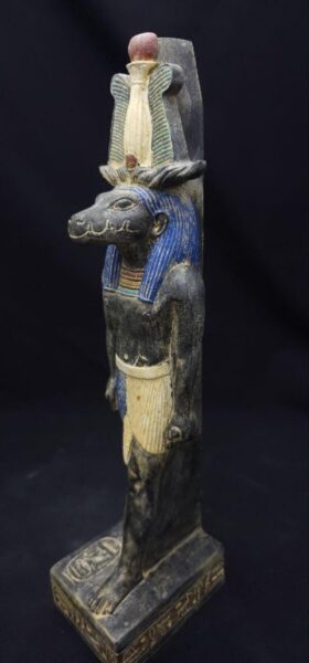 Rare Ancient Egyptian Antiquities Sobek Crocodile God Statue - Pharaonic Antique Stone B.C. Statue - صورة إضافية 3