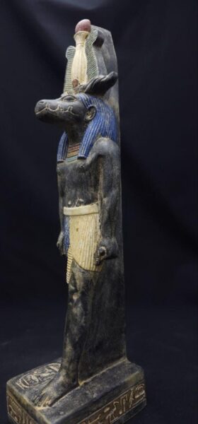 Rare Ancient Egyptian Antiquities Sobek Crocodile God Statue - Pharaonic Antique Stone B.C. Statue - صورة إضافية 4