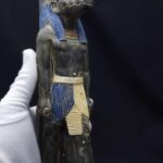 Rare Ancient Egyptian Antiquities Sobek Crocodile God Statue - Pharaonic Antique Stone B.C. Statue - صورة إضافية 5