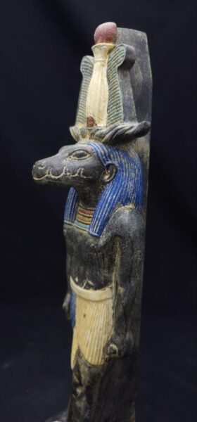 Rare Ancient Egyptian Antiquities Sobek Crocodile God Statue - Pharaonic Antique Stone B.C. Statue - صورة إضافية 8