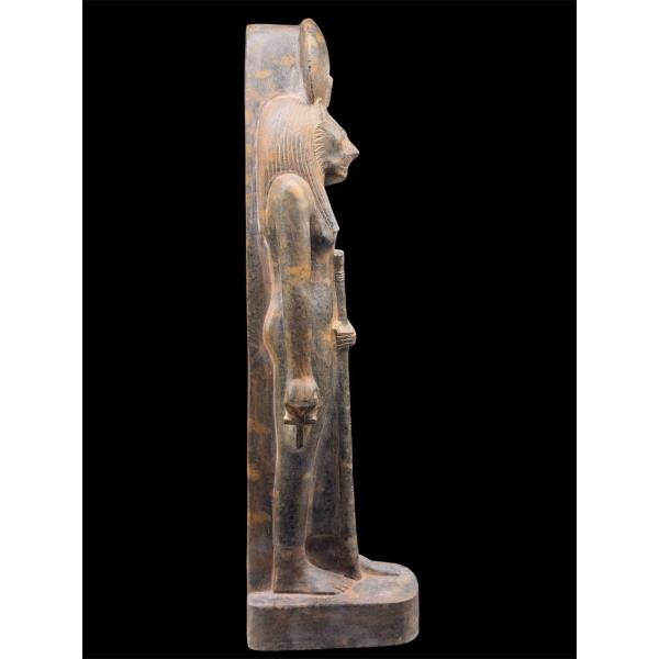 Rare Sekhmet Statue in Real Black Granite - 40 cm / 15.7 Inches Museum Quality Egyptian Goddess