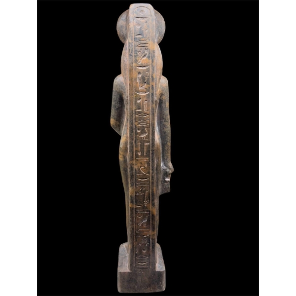 Rare Sekhmet Statue in Real Black Granite - 40 cm / 15.7 Inches Museum Quality Egyptian Goddess