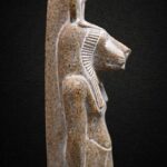 Red Granite Sekhmet Statue, Ancient Egyptian Lion Goddess - صورة إضافية 5