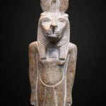 Red Granite Sekhmet Statue, Ancient Egyptian Lion Goddess - صورة إضافية 7