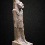 Red Granite Sekhmet Statue, Ancient Egyptian Lion Goddess - صورة إضافية 8