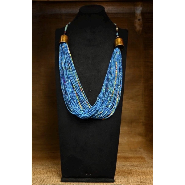 Royal Menat Necklace – Egyptian Brass Artisan Beads, New Kingdom Replica - صورة إضافية 4