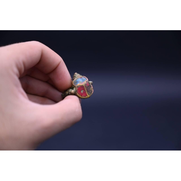 Scarab ring-amazing Ring the symbol of good luck-good life-ancient Egyptian ornament-mythology