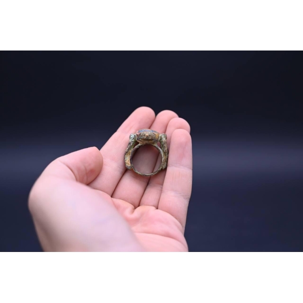 Scarab ring-amazing Ring the symbol of good luck-good life-ancient Egyptian ornament-mythology