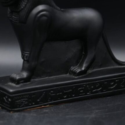 Sekhmet Statue: Egyptian Lioness Goddess of War, Gold Leaf Replica - صورة إضافية 2