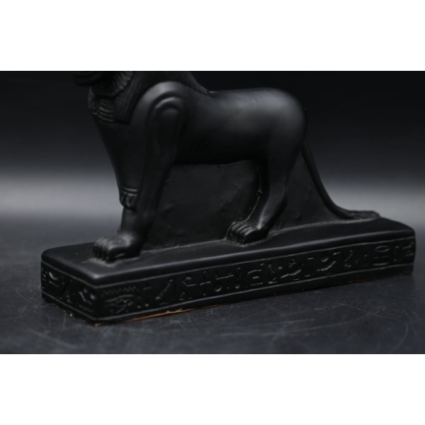 Sekhmet Statue: Egyptian Lioness Goddess of War, Gold Leaf Replica - صورة إضافية 2