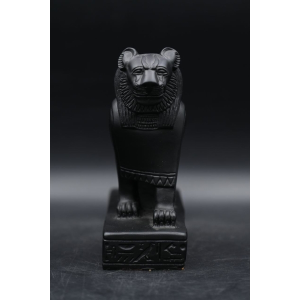 Sekhmet Statue: Egyptian Lioness Goddess of War, Gold Leaf Replica - صورة إضافية 3