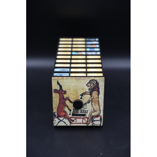 Senet game-ancient Egyptian games-Egyptian senet game board -King Tutankhamun game-Egyptian mythology--Egyptian antiquities - صورة إضافية 5