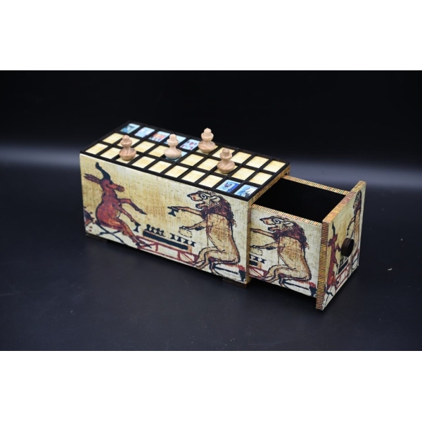 Senet game-ancient Egyptian games-Egyptian senet game board -King Tutankhamun game-Egyptian mythology--Egyptian antiquities - صورة إضافية 7