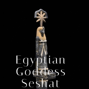 Seshat Statue: Egyptian Goddess of Wisdom Stone Sculpture
