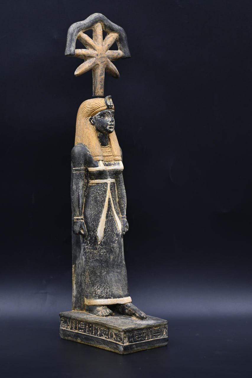 Seshat Statue: Egyptian Goddess of Wisdom Stone Sculpture