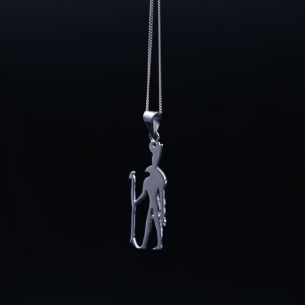 Silver God Seth Pendant – Egyptian Amulet Necklace