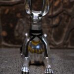 Silver Leaf Anubis Statue – Egyptian God of Mummification, Replica - صورة إضافية 9
