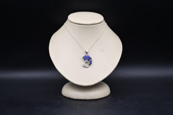 Silver Lotus Amulet – Egyptian Pendant, Made in Egypt - صورة إضافية 7