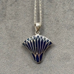 Silver Lotus Amulet - Egyptian Revival Pendant, Made in Egypt