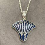 Silver Lotus Amulet - Egyptian Revival Pendant, Made in Egypt - صورة إضافية 3
