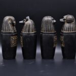 sons of Horus Statues - - Egyptian antiques - Egyptian deities-Egyptian mythology-sculpture gods - صورة إضافية 4