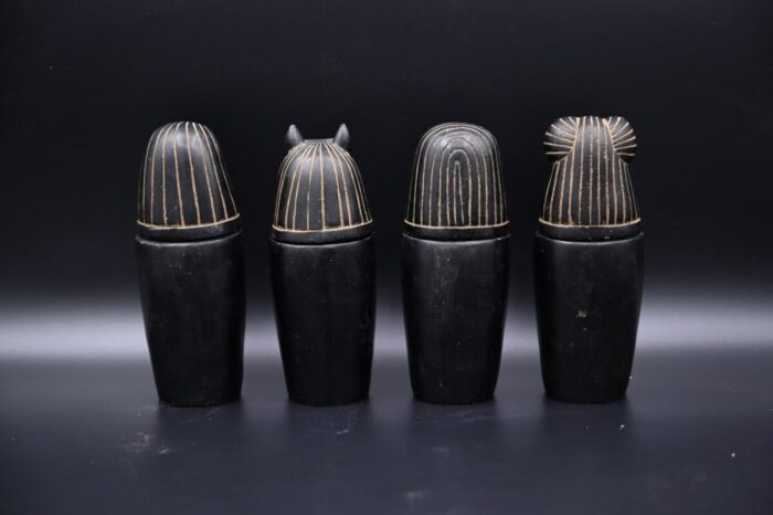 sons of Horus Statues - - Egyptian antiques - Egyptian deities-Egyptian mythology-sculpture gods - صورة إضافية 7
