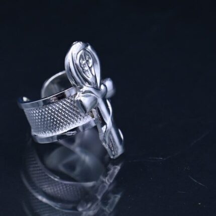 Sterling Silver Ankh Ring - Egyptian Key of Life Symbol