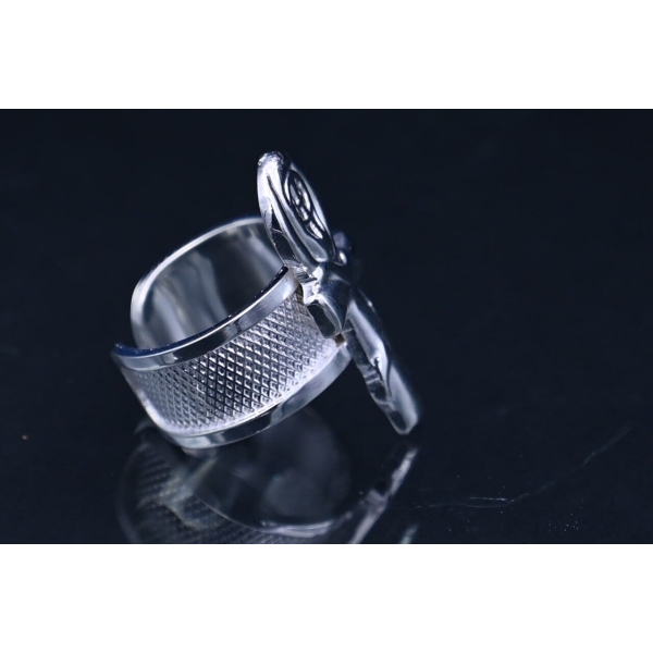 Sterling Silver Ankh Ring - Egyptian Key of Life Symbol - صورة إضافية 4