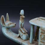 Stone Anubis Boat Statue with Horus - Egyptian Replica - صورة إضافية 10
