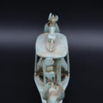 Stone Anubis Boat Statue with Horus - Egyptian Replica - صورة إضافية 2