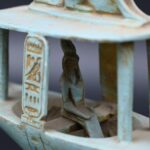 Stone Anubis Boat Statue with Horus - Egyptian Replica - صورة إضافية 4