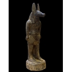 Stone Anubis Statue: Egyptian God of Mummification Replica
