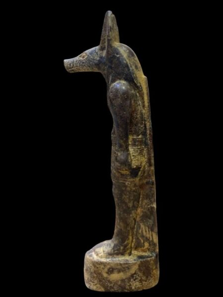 Stone Anubis Statue: Egyptian God of Mummification Replica - صورة إضافية 2