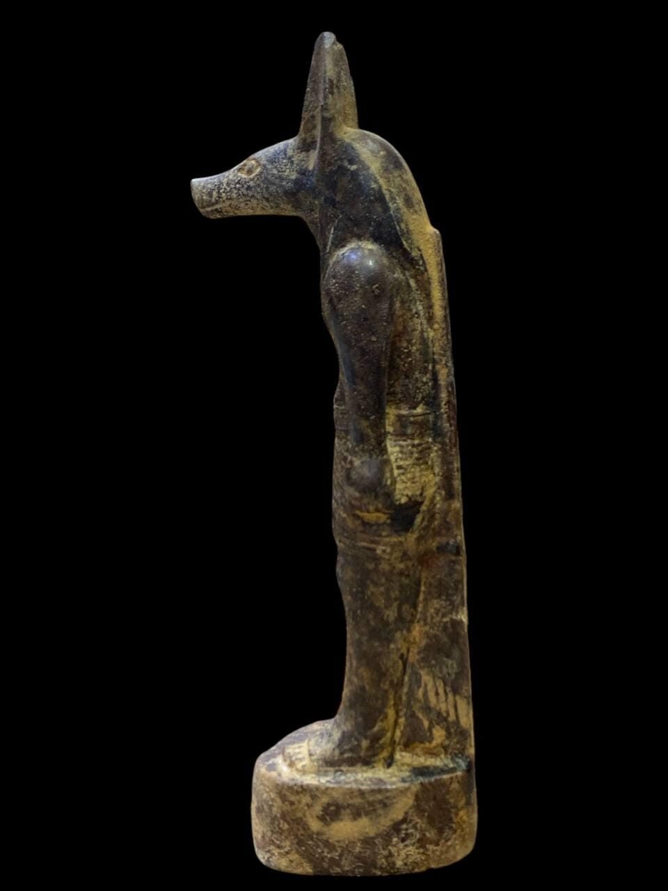 Stone Anubis Statue: Egyptian God of Mummification Replica