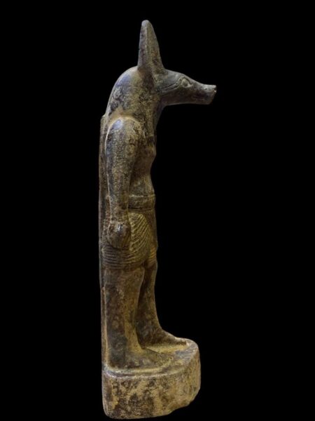 Stone Anubis Statue: Egyptian God of Mummification Replica - صورة إضافية 3