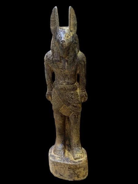 Stone Anubis Statue: Egyptian God of Mummification Replica - صورة إضافية 4