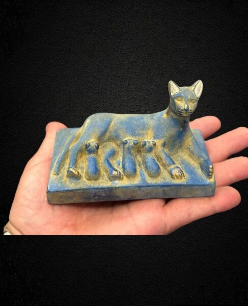 Stone Bastet Statue: Egyptian Goddess Decor - صورة إضافية 7