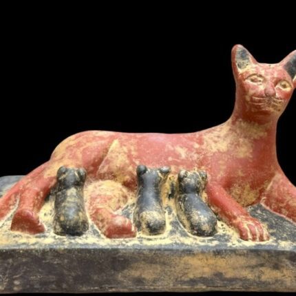 Stone Egyptian Cat Goddess Bastet Statue - Replica