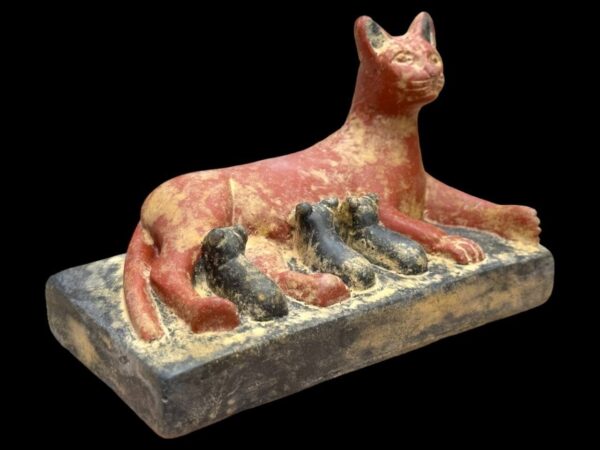 Stone Egyptian Cat Goddess Bastet Statue - Replica - صورة إضافية 3