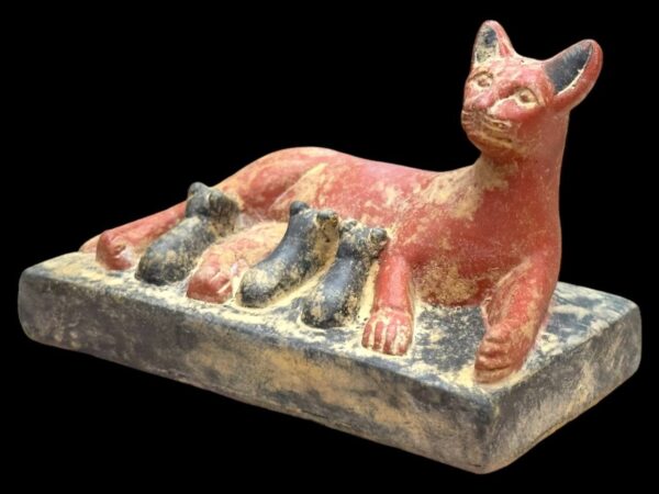 Stone Egyptian Cat Goddess Bastet Statue - Replica - صورة إضافية 4