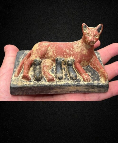 Stone Egyptian Cat Goddess Bastet Statue - Replica - صورة إضافية 7