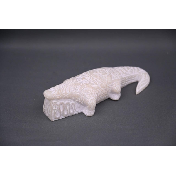 Stone Sobek Statue, Ancient Egyptian God Sculpture