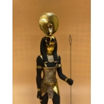Stone Statue of Egyptian God Ra: Ancient Replica Decor - صورة إضافية 2