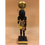 Stone Statue of Egyptian God Ra: Ancient Replica Decor - صورة إضافية 3