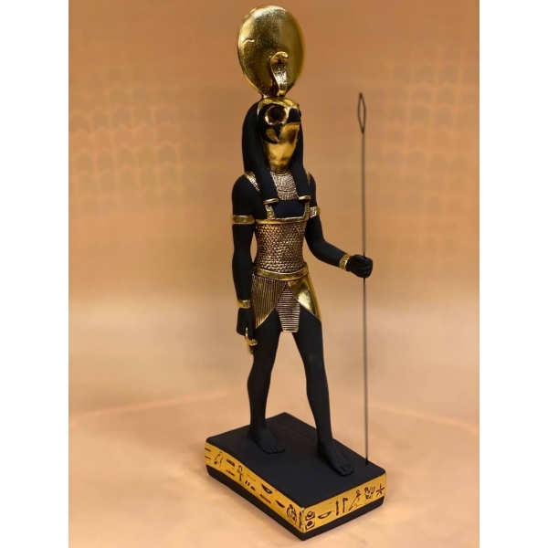 Stone Statue of Egyptian God Ra: Ancient Replica Decor - صورة إضافية 5