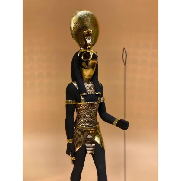 Stone Statue of Egyptian God Ra: Ancient Replica Decor - صورة إضافية 8