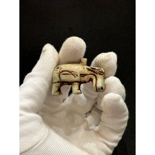 Stone Taweret Amulet: Egyptian Goddess of Fertility - صورة إضافية 6