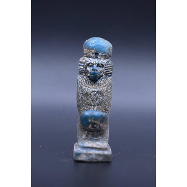 Stone Thoth Statue, Baboon Shape, Egyptian Decor - صورة إضافية 2