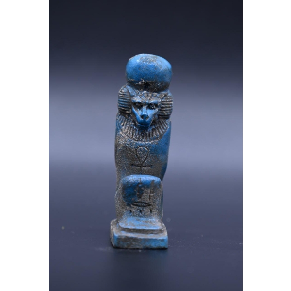 Stone Thoth Statue, Baboon Shape, Egyptian Decor - صورة إضافية 5