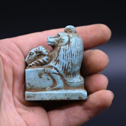 Stone Thoth Statue: Egyptian God of Wisdom & Moon - صورة إضافية 2